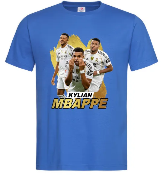 Мужская футболка Мбаппе Реал Мадрид Ярко-синий фото