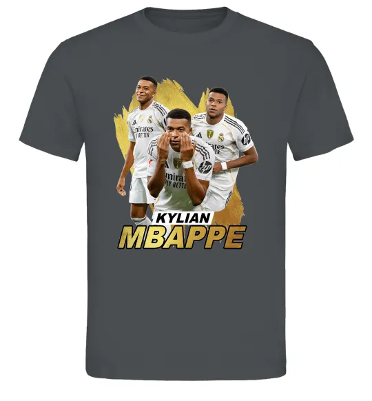 Мужская футболка Мбаппе Реал Мадрид Графит фото