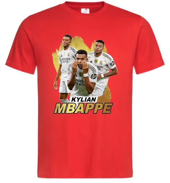Мужская футболка Мбаппе Реал Мадрид Красный фото