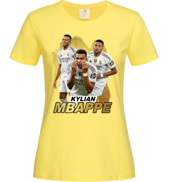 Жіноча футболка Мбаппе Реал Мадрид Лимонний фото