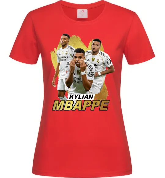 Жіноча футболка Мбаппе Реал Мадрид Червоний фото