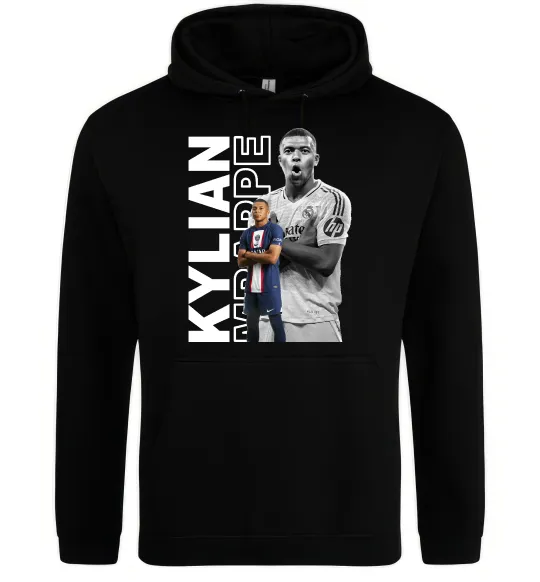 Женская толстовка (худи) Мбаппе PSG Черный фото