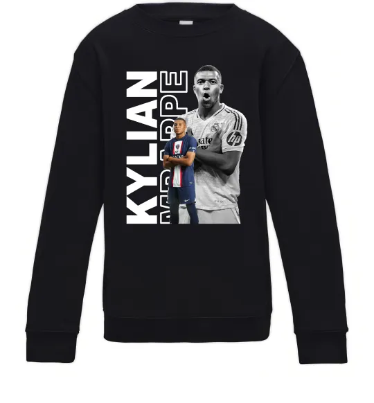 Детский Свитшот Мбаппе PSG Черный фото