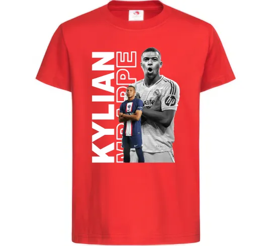 Дитяча футболка Мбаппе PSG Червоний фото