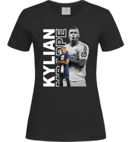 Женская футболка Мбаппе PSG Черный фото