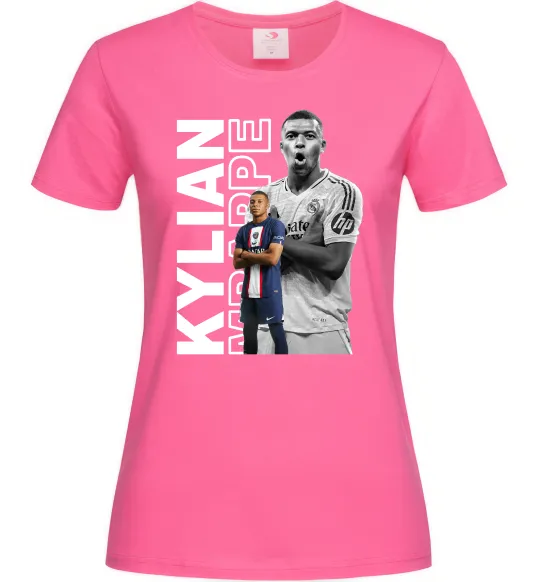 Женская футболка Мбаппе PSG Ярко-розовый фото