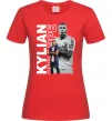 Женская футболка Мбаппе PSG Красный фото