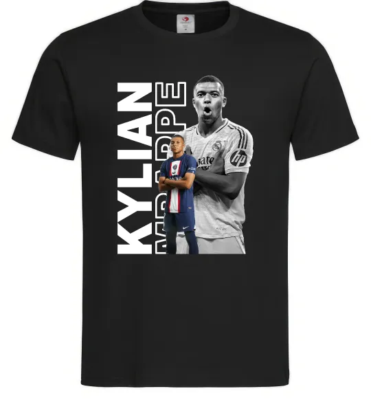 Мужская футболка Мбаппе PSG Черный фото