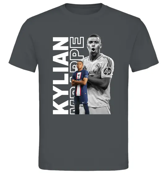 Мужская футболка Мбаппе PSG Графит фото