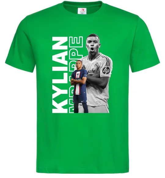 Мужская футболка Мбаппе PSG Зеленый фото