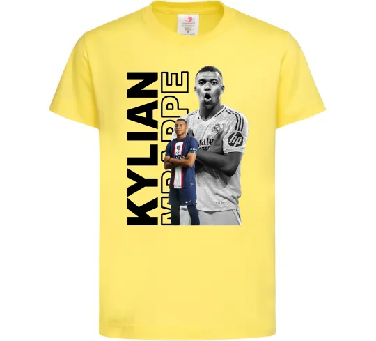 Дитяча футболка Мбаппе PSG Лимонний фото