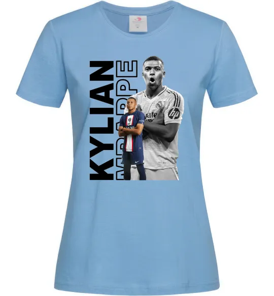 Женская футболка Мбаппе PSG Голубой фото