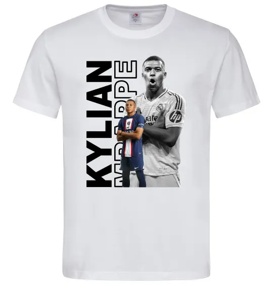 Мужская футболка Мбаппе PSG Белый фото