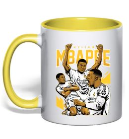 Чашка с цветной ручкой Мбаппе Кіліан