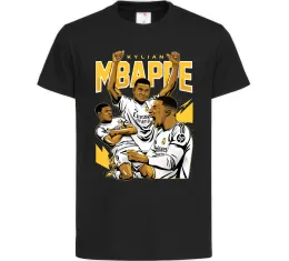 Детская футболка Мбаппе Кіліан Черный фото