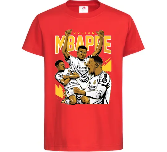 Детская футболка Мбаппе Кіліан Красный фото