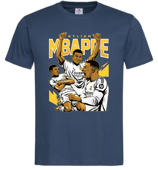 Чоловіча футболка Мбаппе Кіліан Темно-синій фото