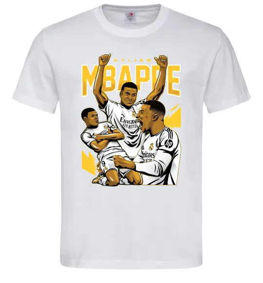 Чоловіча футболка Мбаппе Кіліан Білий фото