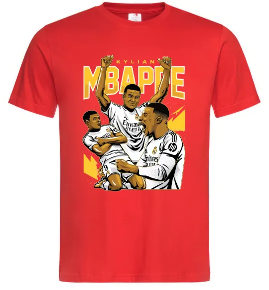 Чоловіча футболка Мбаппе Кіліан Червоний фото