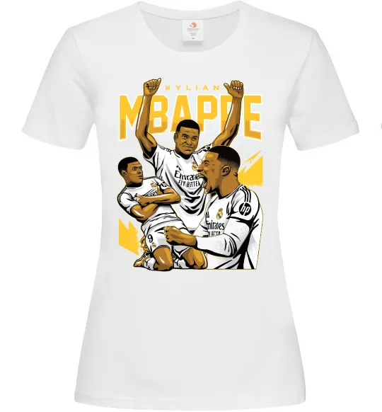 Жіноча футболка Мбаппе Кіліан Білий фото