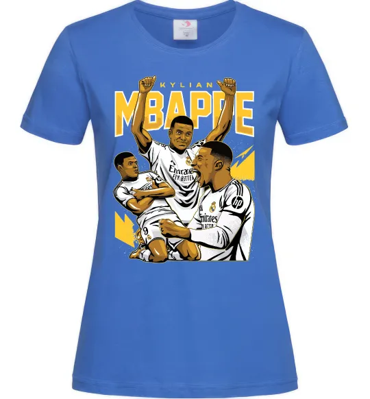 Жіноча футболка Мбаппе Кіліан Яскраво-синій фото