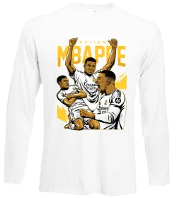 Лонгслив Mbappe art Белый фото