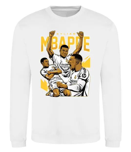 Свитшот Мбаппе Кіліан Белый фото