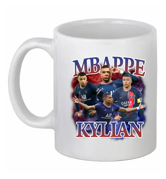 Чашка керамическая Мбаппе Кіліан ПСЖ Белый фото
