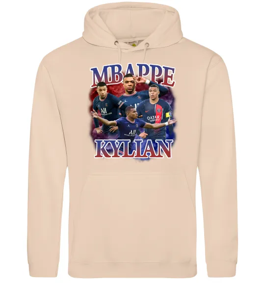 Чоловіча толстовка (худі) Мбаппе Кіліан ПСЖ Пісочний фото
