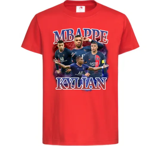 Дитяча футболка Мбаппе Кіліан ПСЖ Червоний фото