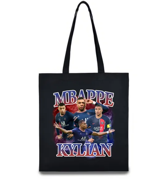 Еко-сумка Мбаппе Кіліан ПСЖ Чорний фото