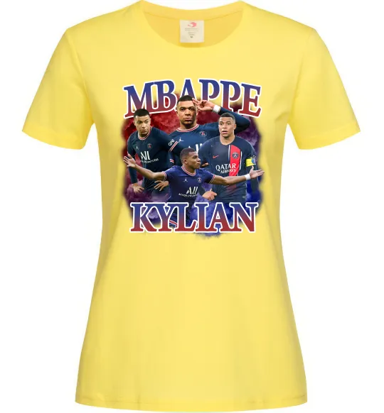 Женская футболка Мбаппе Кіліан ПСЖ Лимонный фото