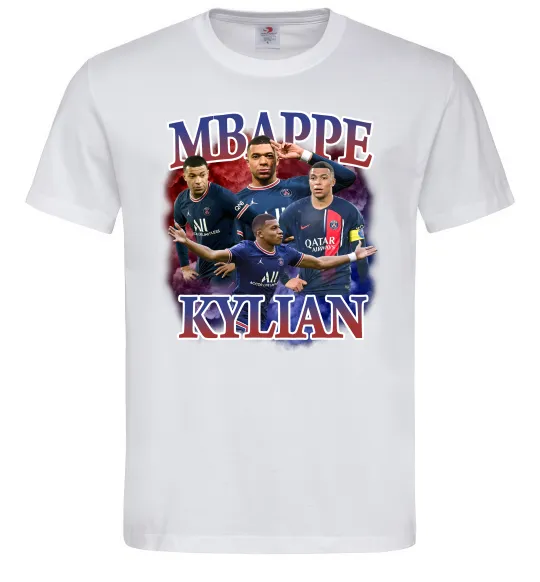 Мужская футболка Мбаппе Кіліан ПСЖ Белый фото