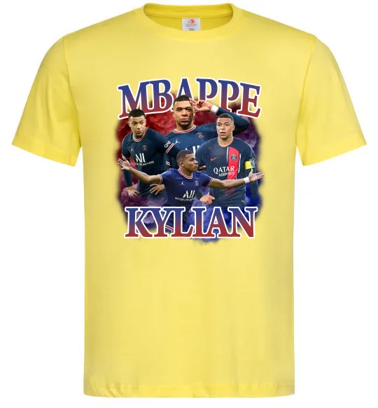 Мужская футболка Мбаппе Кіліан ПСЖ Лимонный фото
