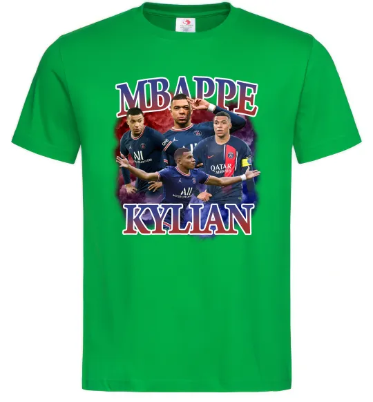Мужская футболка Мбаппе Кіліан ПСЖ Зеленый фото