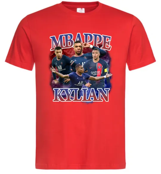 Мужская футболка Мбаппе Кіліан ПСЖ Красный фото
