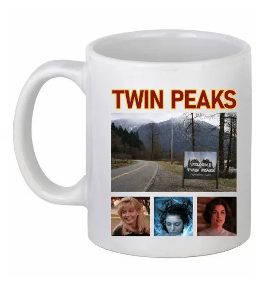 Чашка керамическая Welcome to Twin Peaks Белый фото