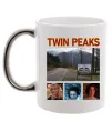 Чашка с цветной ручкой Welcome to Twin Peaks Серебро Чашка с цветной ручкой Welcome to Twin Peaks Серебро фото