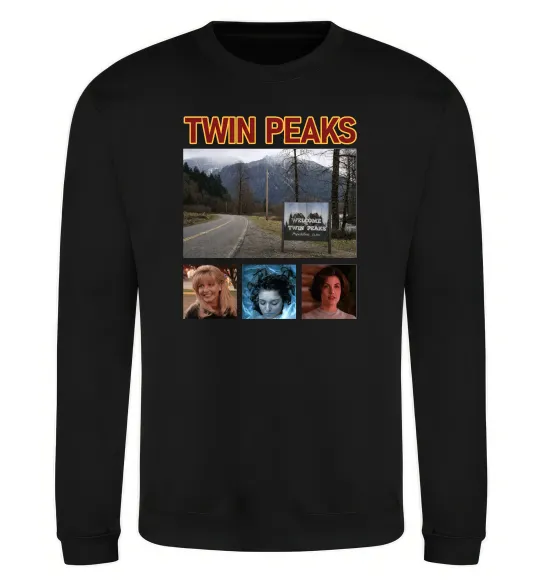 Світшот Welcome to Twin Peaks Чорний фото