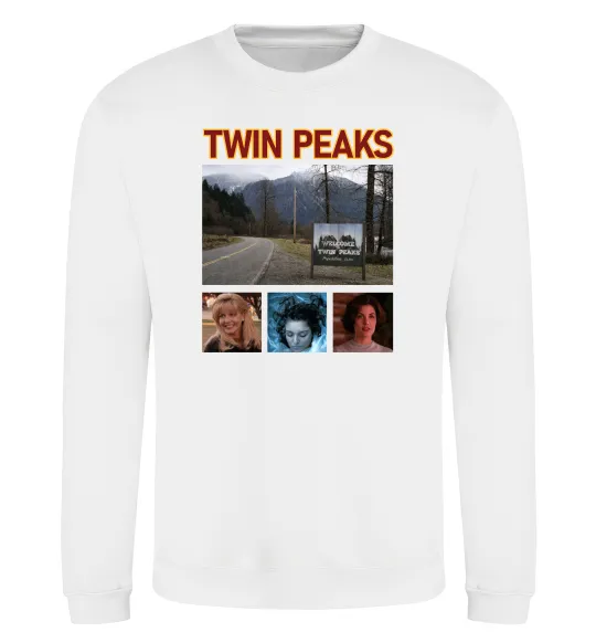 Світшот Welcome to Twin Peaks Білий фото