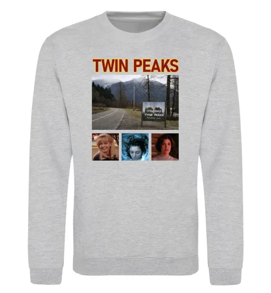Світшот Welcome to Twin Peaks Сірий меланж фото