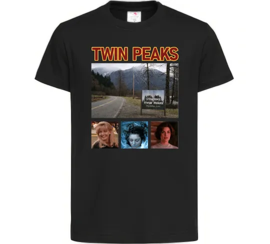 Детская футболка Welcome to Twin Peaks Черный фото