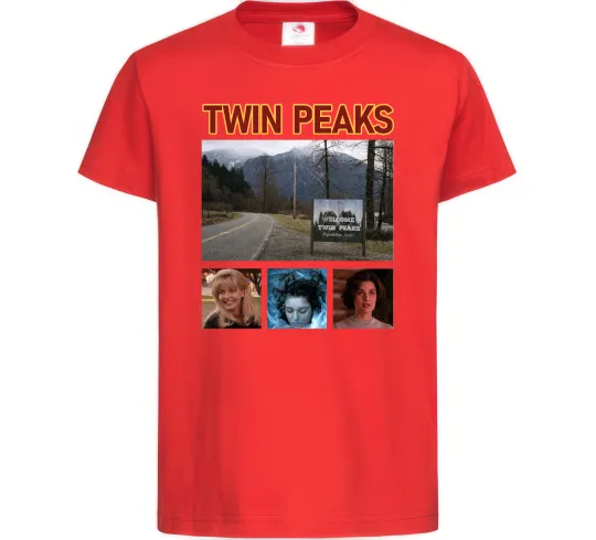 Детская футболка Welcome to Twin Peaks Красный фото
