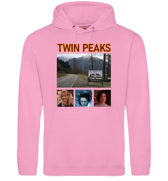 Женская толстовка (худи) Welcome to Twin Peaks Розовый фото