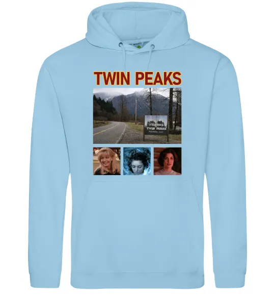 Женская толстовка (худи) Welcome to Twin Peaks Голубой фото