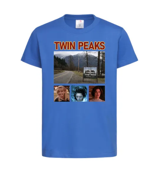 Дитяча футболка Welcome to Twin Peaks Яскраво-синій фото