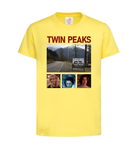 Дитяча футболка Welcome to Twin Peaks Лимонний фото