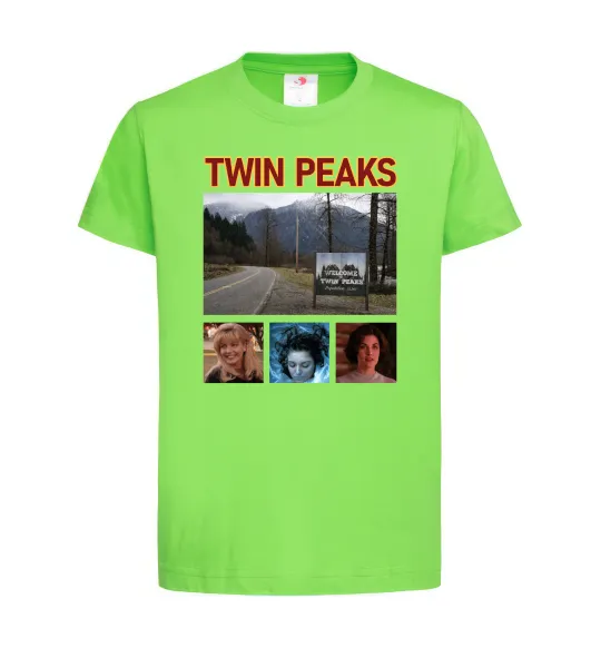 Дитяча футболка Welcome to Twin Peaks Лаймовий фото