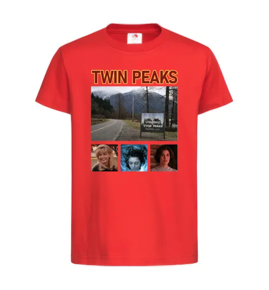 Дитяча футболка Welcome to Twin Peaks Червоний фото