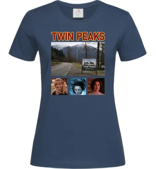 Женская футболка Welcome to Twin Peaks Темно-синий фото